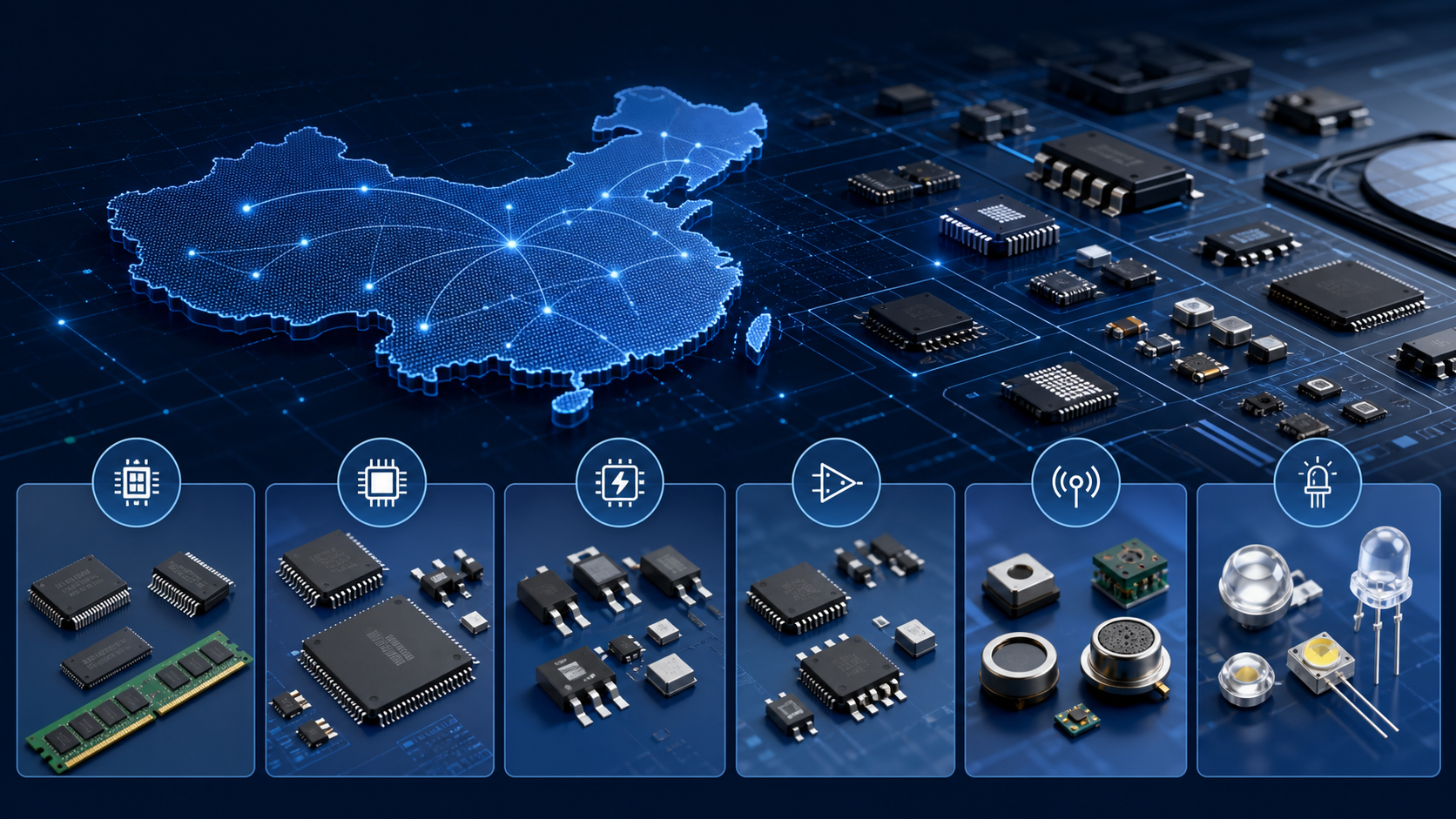 China semiconductor brand category map visual